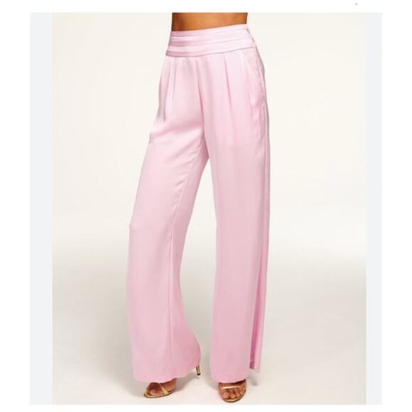 RAMY BROOK Pants NEW Size 2 Full Length Joss Pant $385 Light Pink Blush - Picture 1 of 6